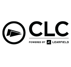 CLC logo featuring a circular megaphone icon and the text 'CLC', with a 'Powered by Learfield' caption beneath.